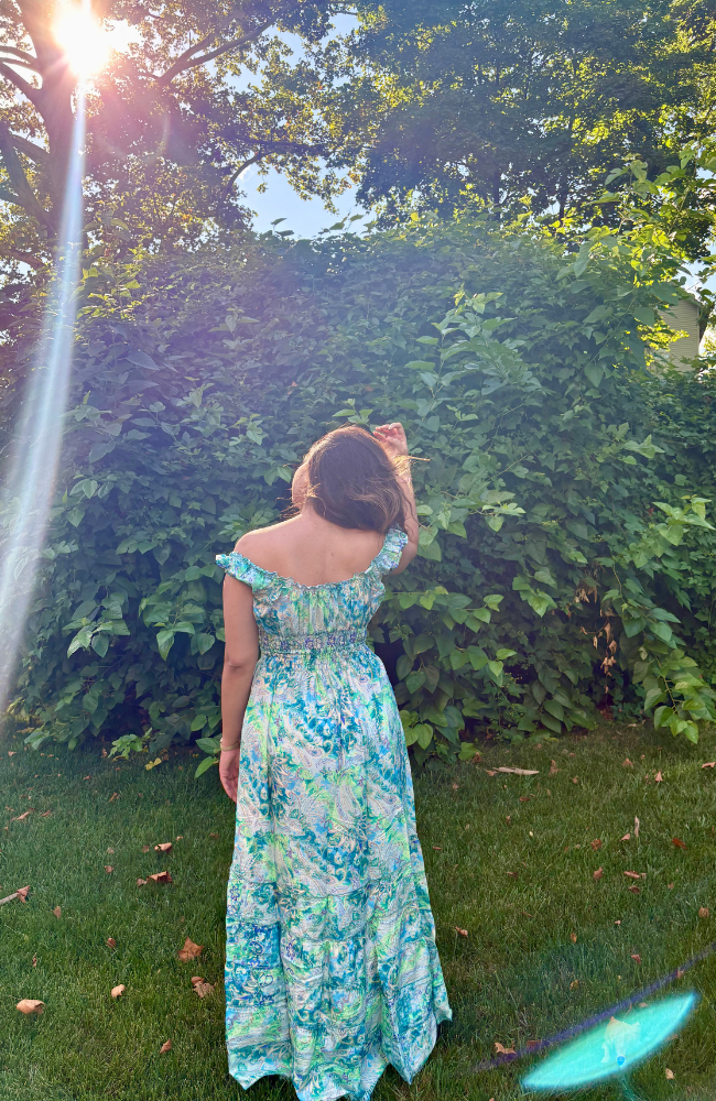 AQUA BLOOM DRESS