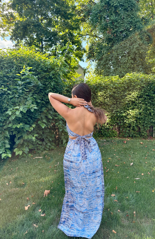 OCEAN BLUE RING DRESS