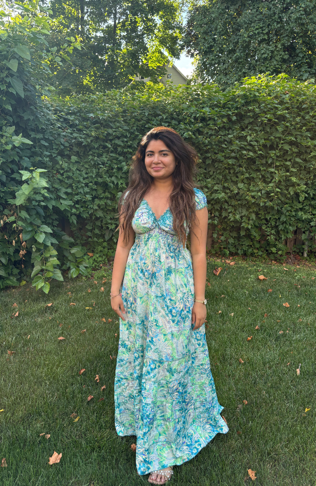 AQUA BLOOM DRESS