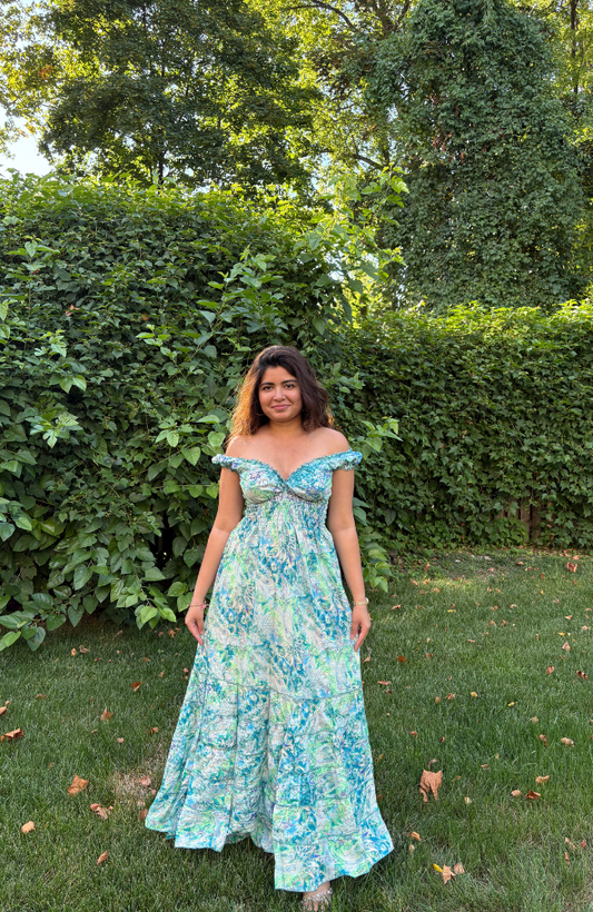AQUA BLOOM DRESS