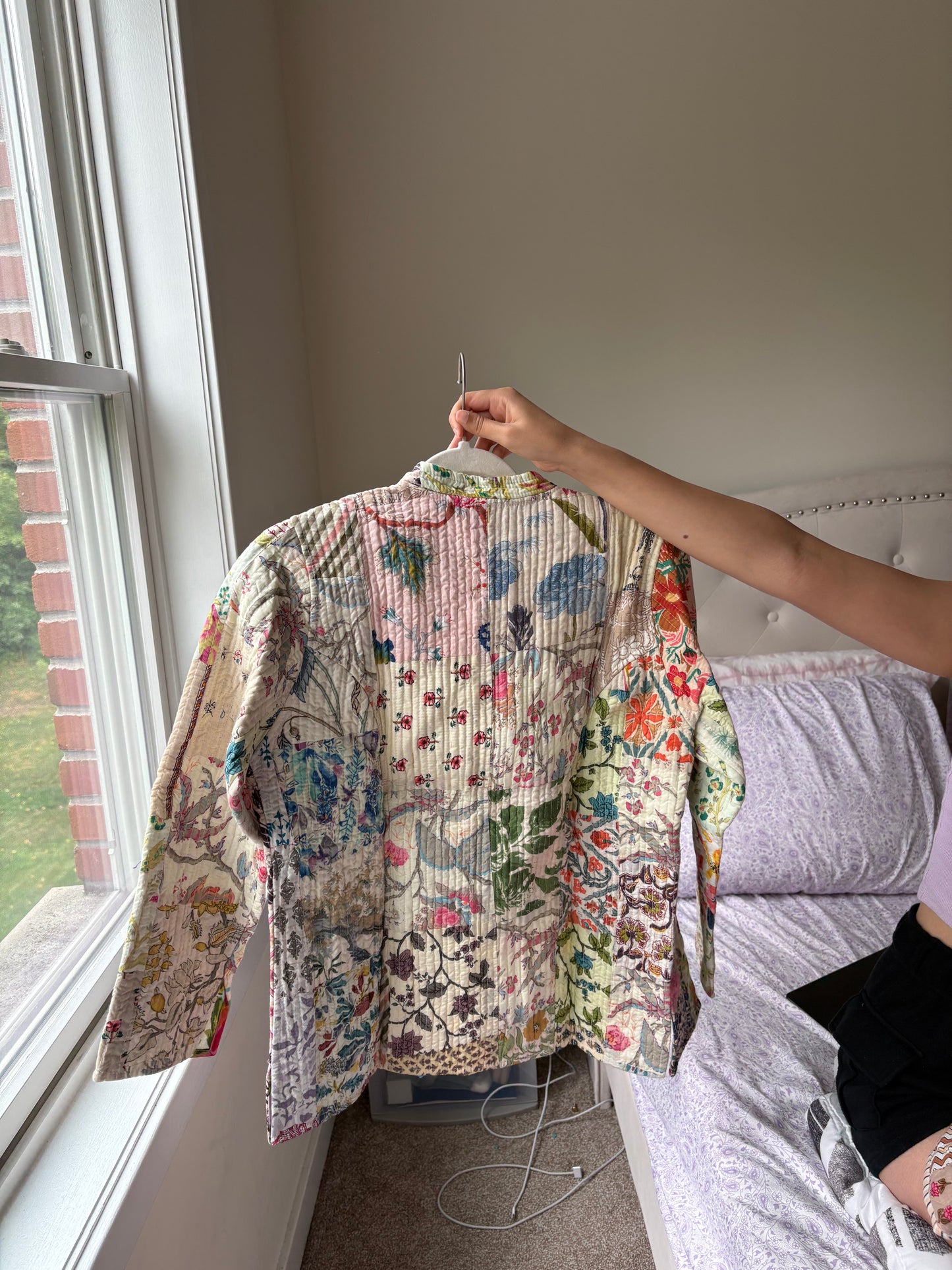 Cream Bohemian Reversible Jacket