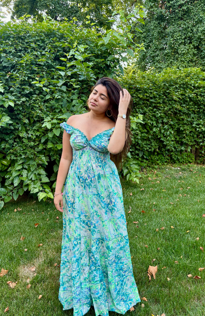 AQUA BLOOM DRESS