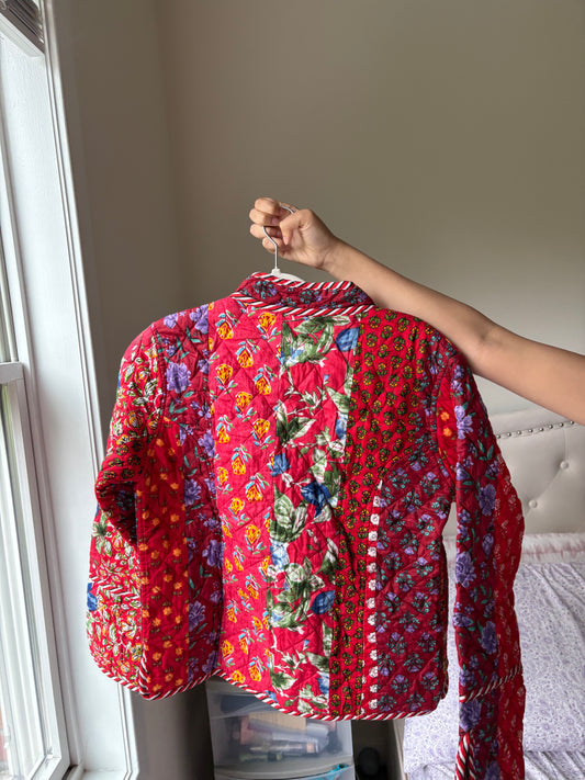 Red Patchwork Jacket